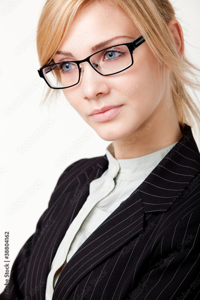 Young beautiful businesswoman