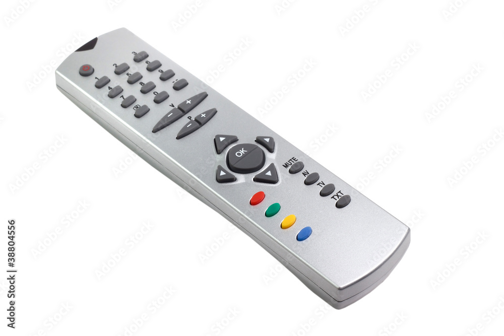 tv remote control access monitoring support isolated on white ba tv remote control access monitoring support isolated on white ba