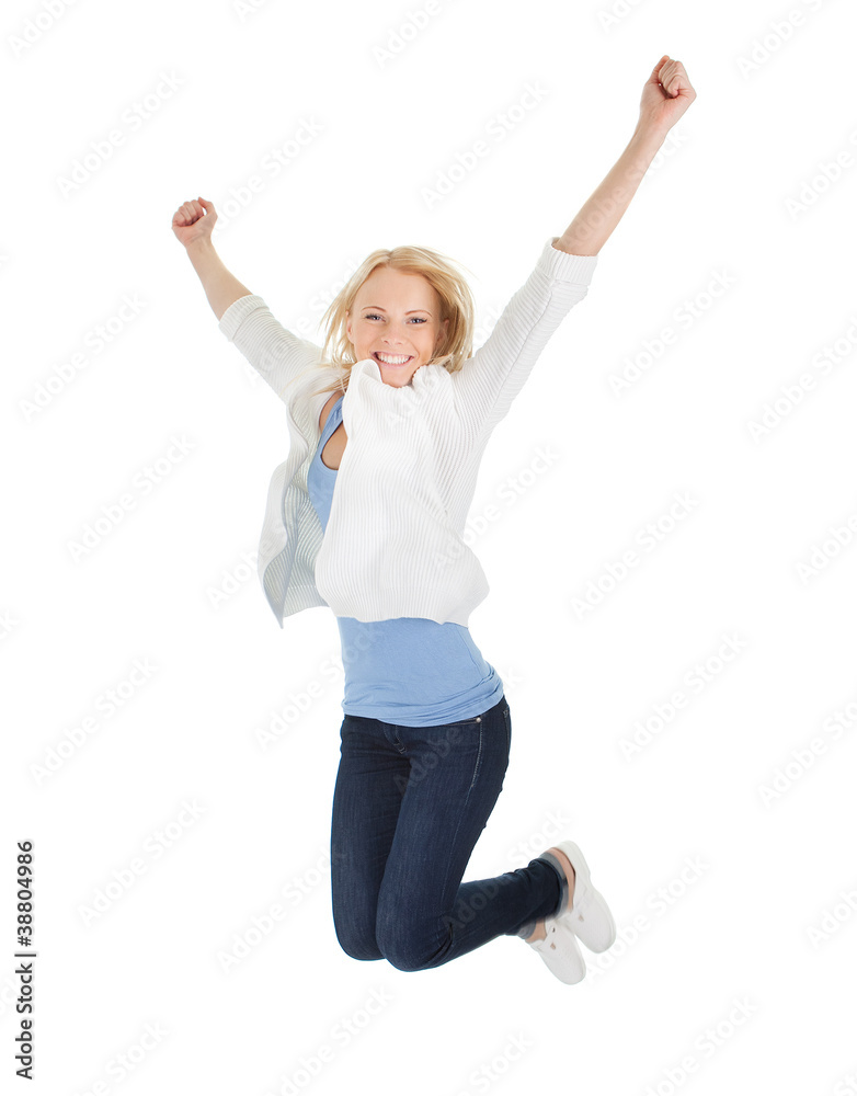 Portrait of beautiful excited young woman Portrait of beautiful excited young woman