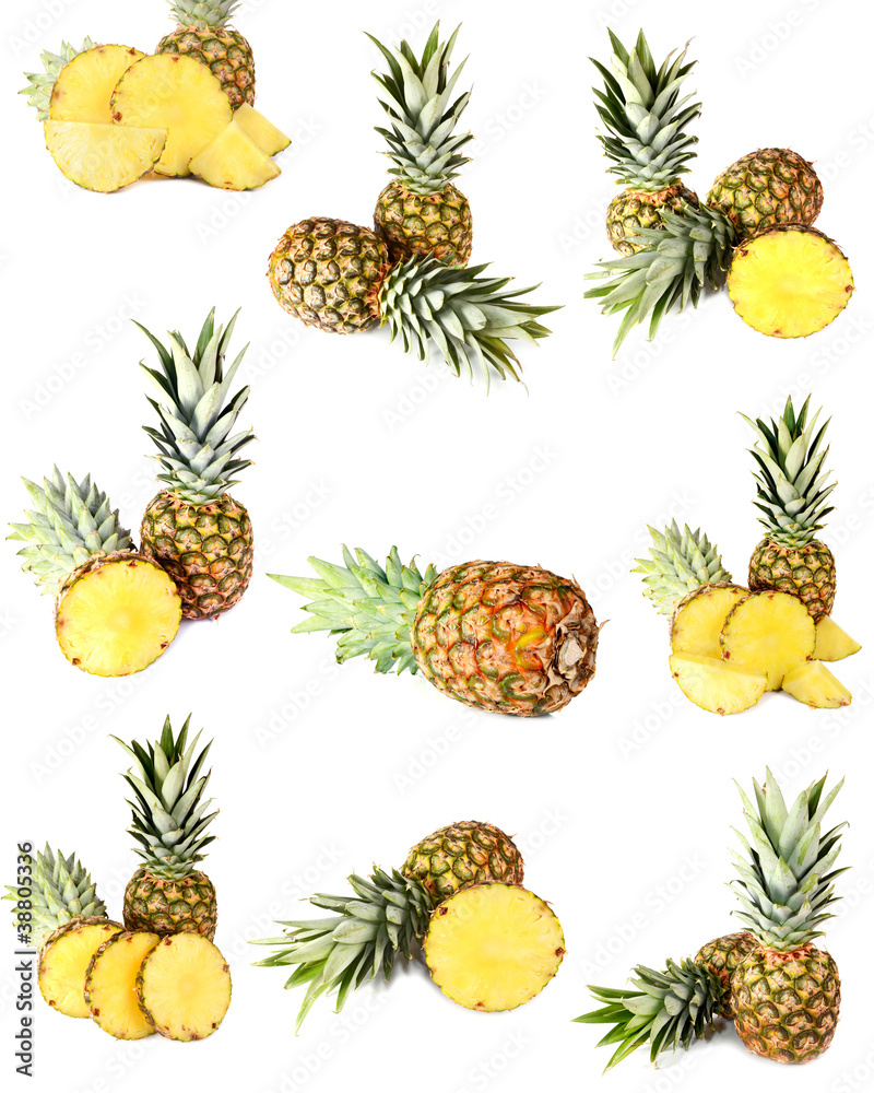 pineapple isolated on white background pineapple isolated on white background