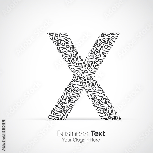 lettre x, circuit informatique