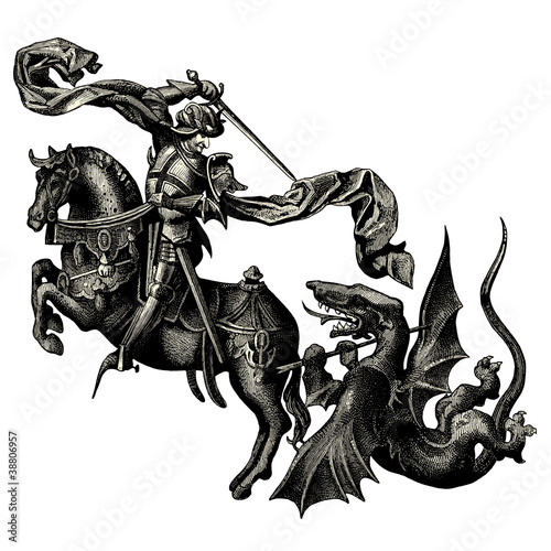 Saint michel terrassant le dragon