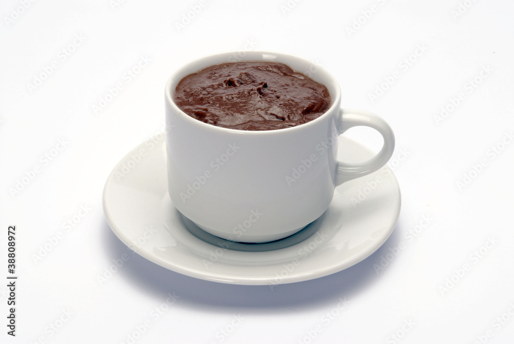 Naklejka premium Chocolate hecho en taza
