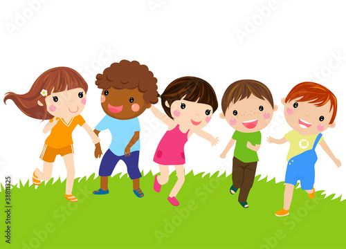 Running kids