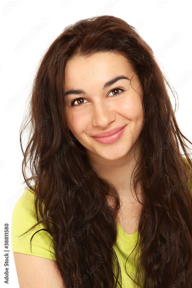 Portrait of an attractive young woman looking happy Portrait of an attractive young woman looking happy