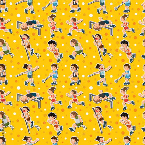 game player seamless pattern