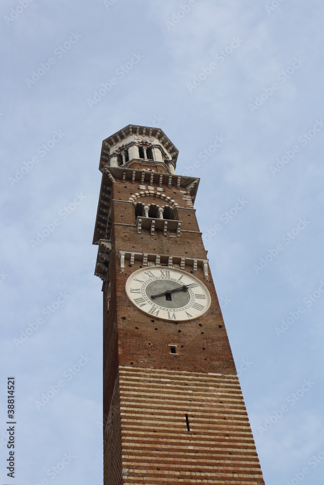 Lamberti Tower in Piazza Signori (Verona, italy)