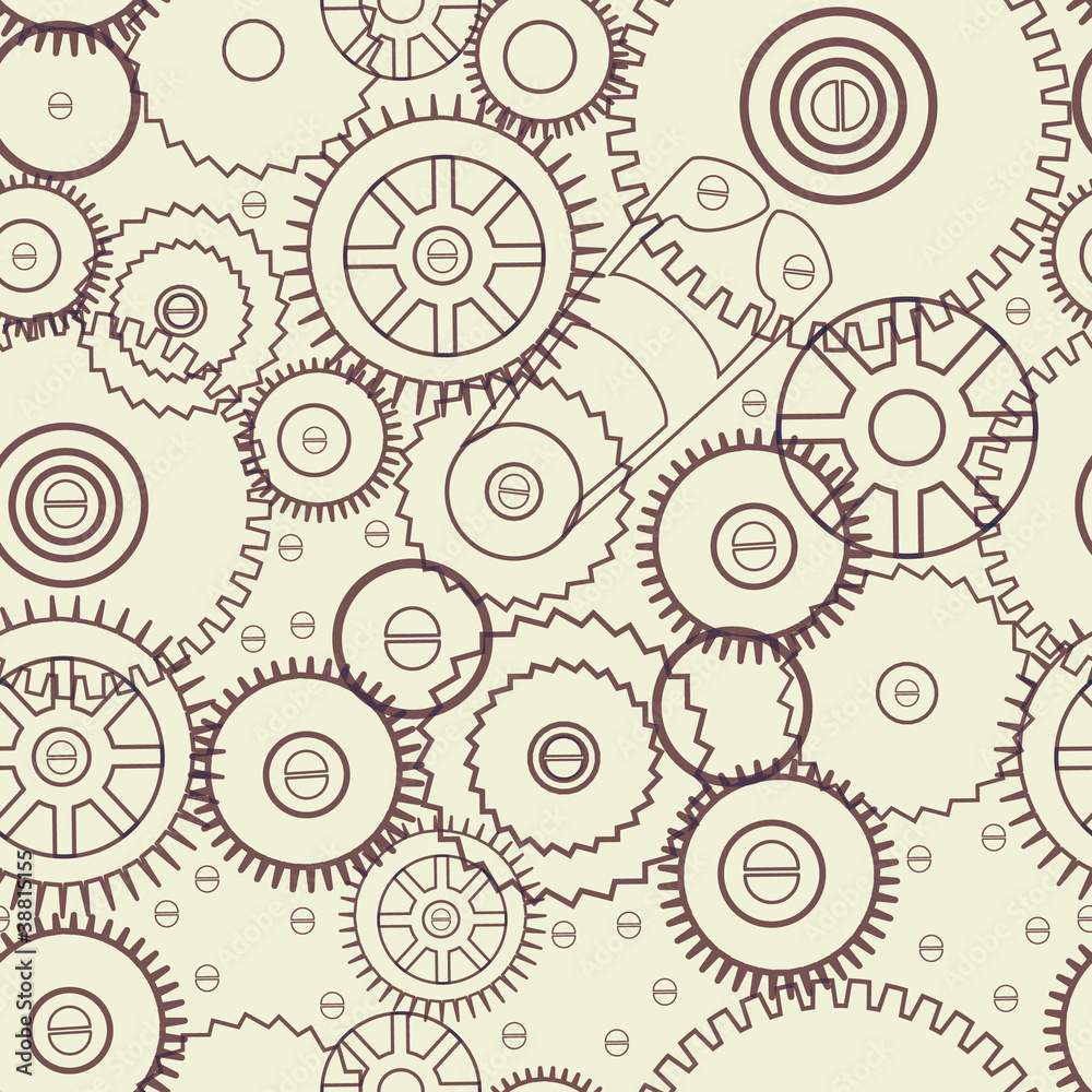 Seamless background with different mechanical elements Seamless background with different mechanical elements