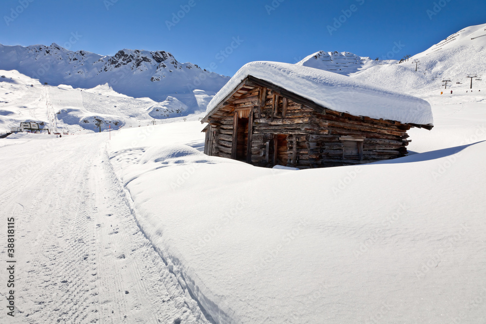 Cottage in italian Dolomites, Italy