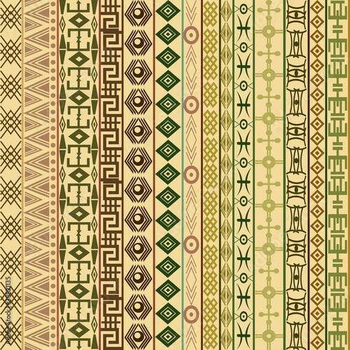 Textile fabric background with ethnic motifs