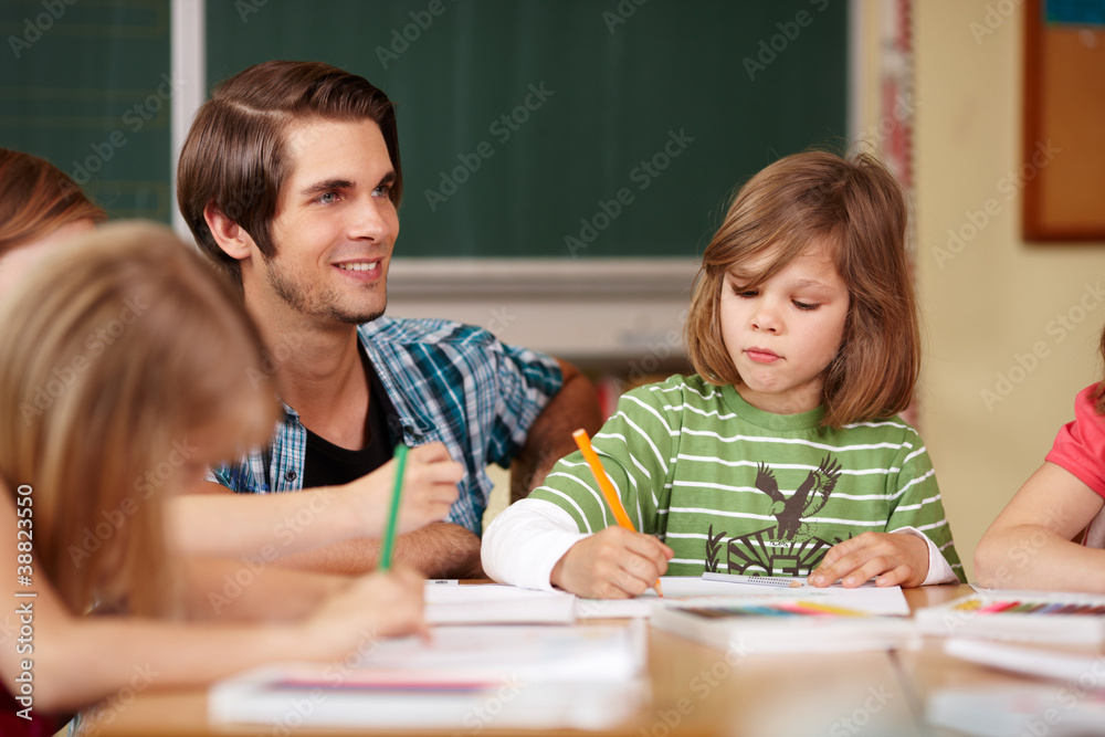 Lehrer im Unterricht Lehrer im Unterricht