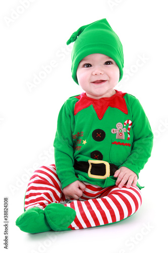 Fotografie Baby christmas elf