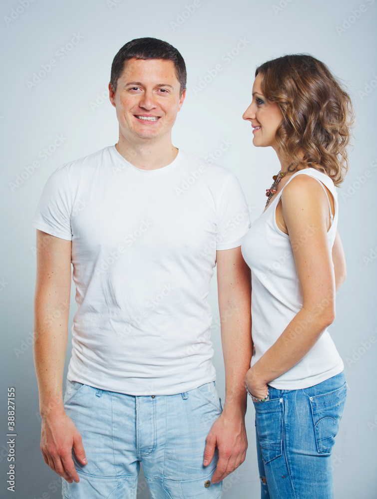 Fototapeta premium Beautiful young couple