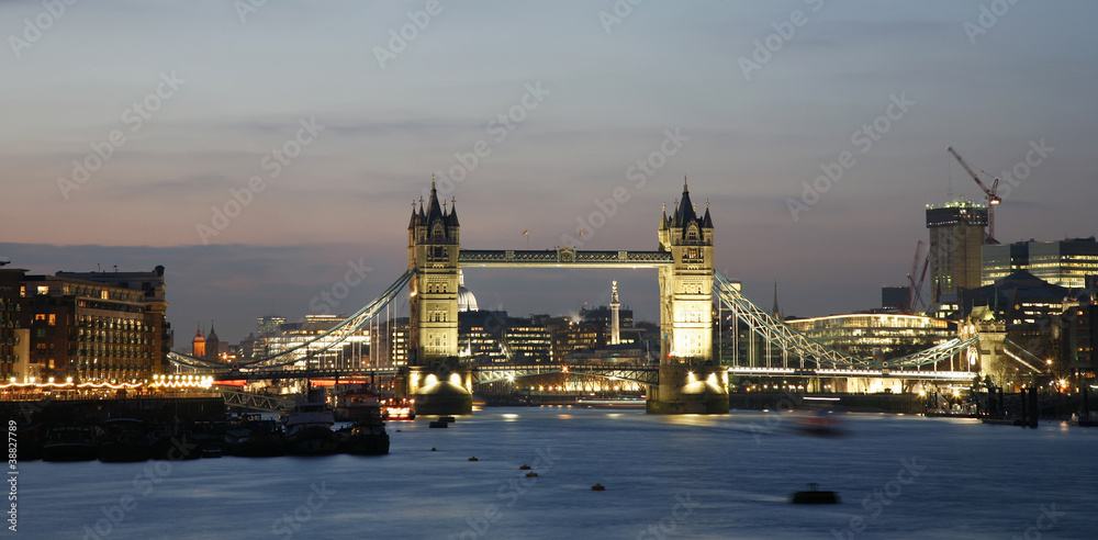 Tower Bridge at dusk