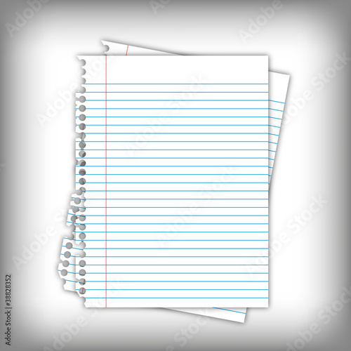 New paper page and blank space documents.