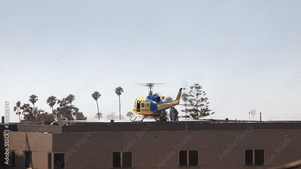 Helicopter Medical Transport at Hospital Helicopter Medical Transport at Hospital