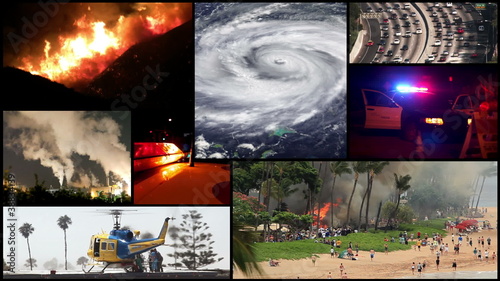 Current Events, News Topics - Social Issues (Montage) photo