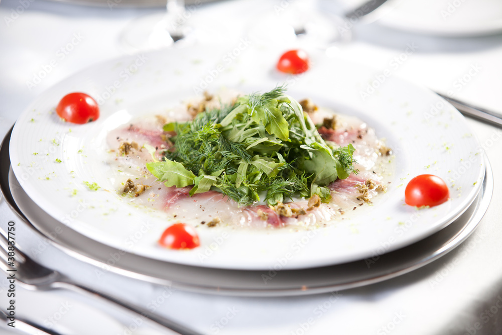 Fish carpaccio Fish carpaccio
