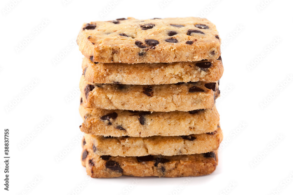 Cereal biscuits with chocolate Cereal biscuits with chocolate