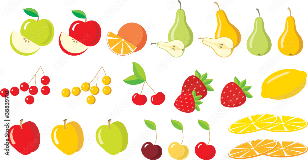 Fruits. Set. Fruits. Set.