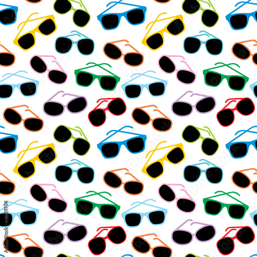 Seamless sun glasses accessories pattern