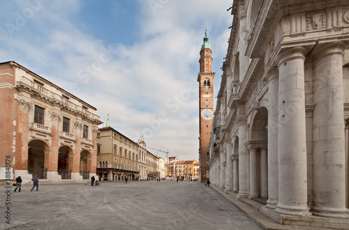 Signori's Plaza in the center of Vicenza photo