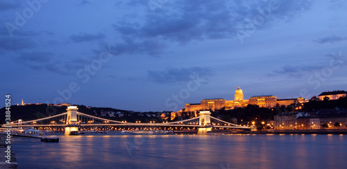 Panorama, budapest by night.