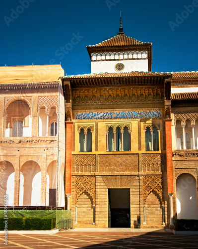 Detail of the famous Alcazar of Sevilla