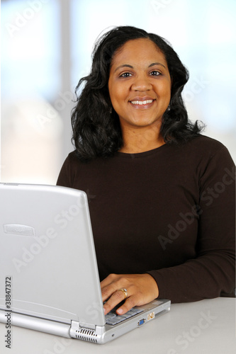 Woman On Computer