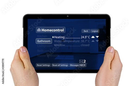Tablet mit Interface Homecontrol