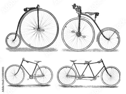 Quadro su tela Bikes Vintage