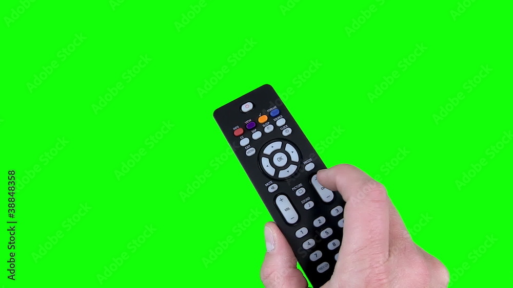 Remote Control on Chroma Key Green Screen