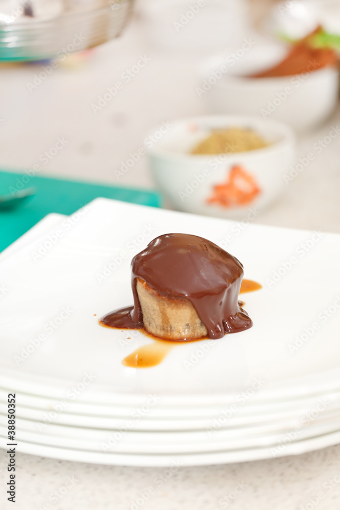 cake with chocolate
