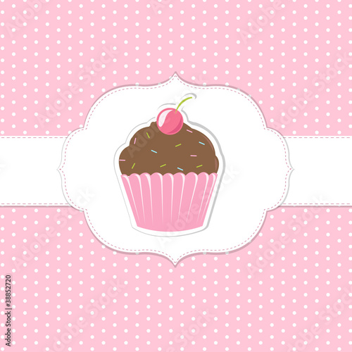 Vintage Cupcakes Pink Labels