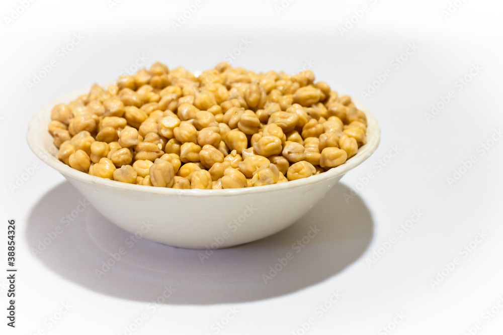 Bowl with chickpeas