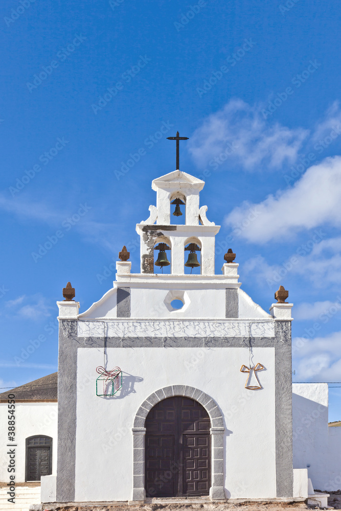 beautiful catholic church of San Bartholomae in Lanzarote