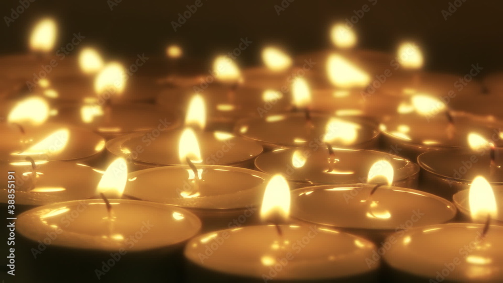 Tea Candles Burning Tea Candles Burning