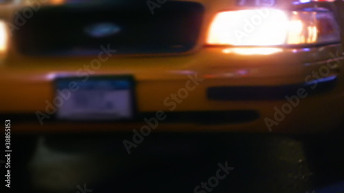 Endless Line of NYC Yellow Cabs