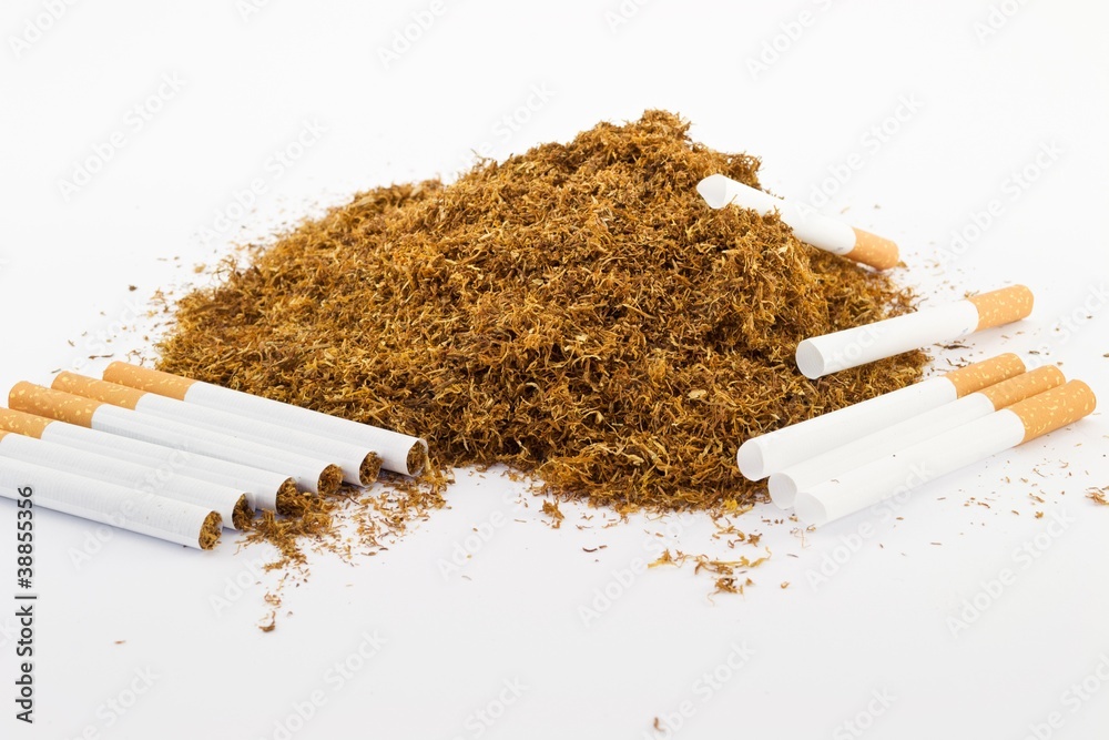 Tabacco con sigarette vuote tubi Stock Photo