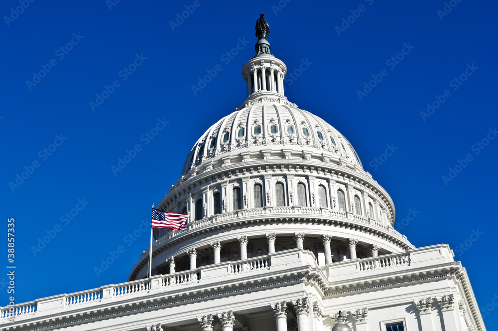 Washington DC Capitol Hill Building Dome