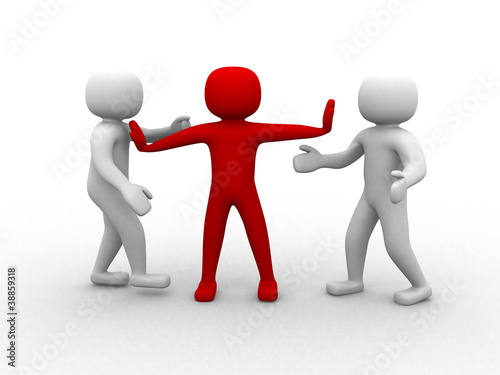 3d person human character - Being separated