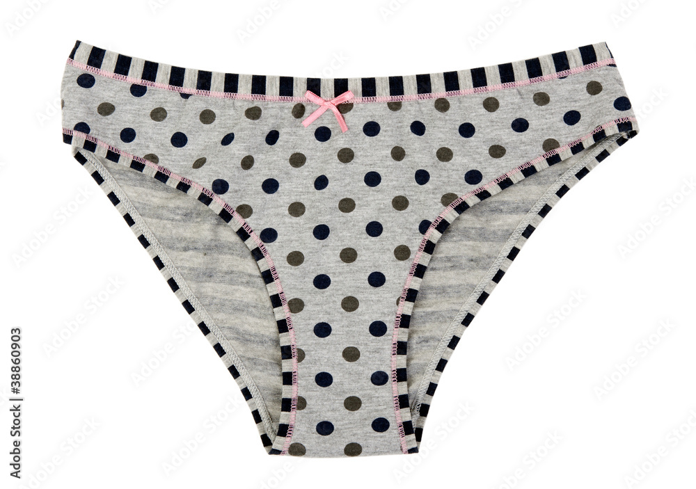 Grey Women's panties with polka dots Grey Women's panties with polka dots