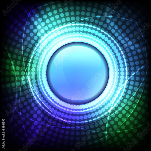 Abstract shiny circle vector background with place for text