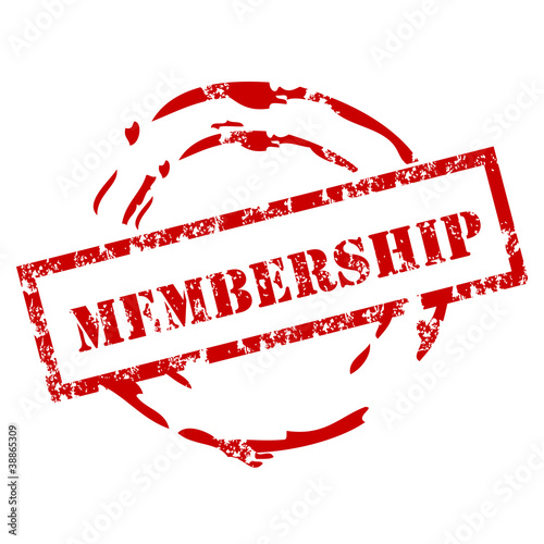 Grunge membership stamp