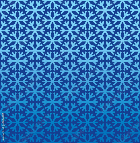 Seamless Snowflake Pattern © tribalium81