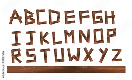 Wood letters