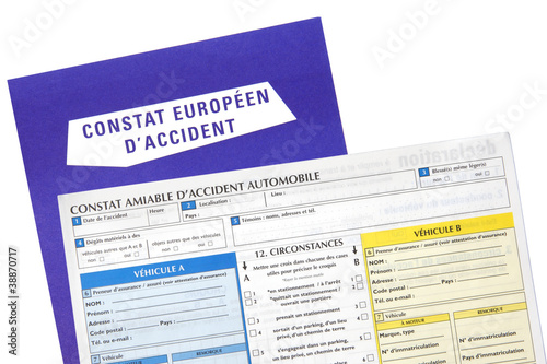 Formulaire de constat d'accident