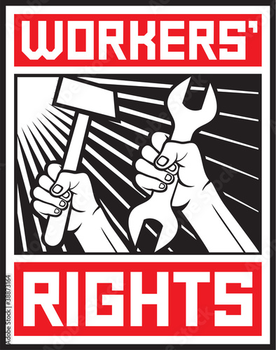 worker`s rights poster (workers rights design)