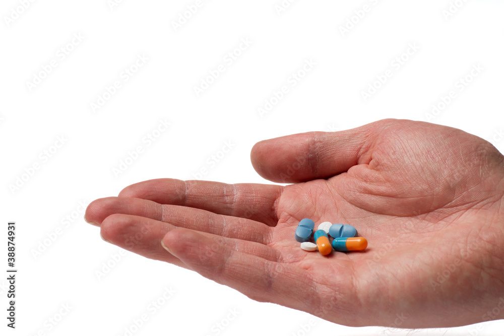 Pillen in der Hand Pillen in der Hand