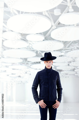black far west modern fashion man with hat © lunamarina